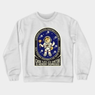 Doge w helmet / Crypto v. SEC ("CASE IS HEREBY DISMISSED") Crewneck Sweatshirt